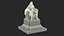 Seated Benjamin Franklin Memorial Statue 3D model