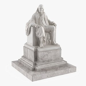 Seated Benjamin Franklin Memorial Statue