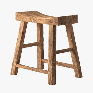 Old Wooden Chair model