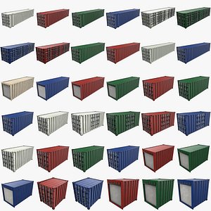 Collection Shipping Containers 36 in 1