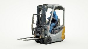 Free Forklift lowpoly