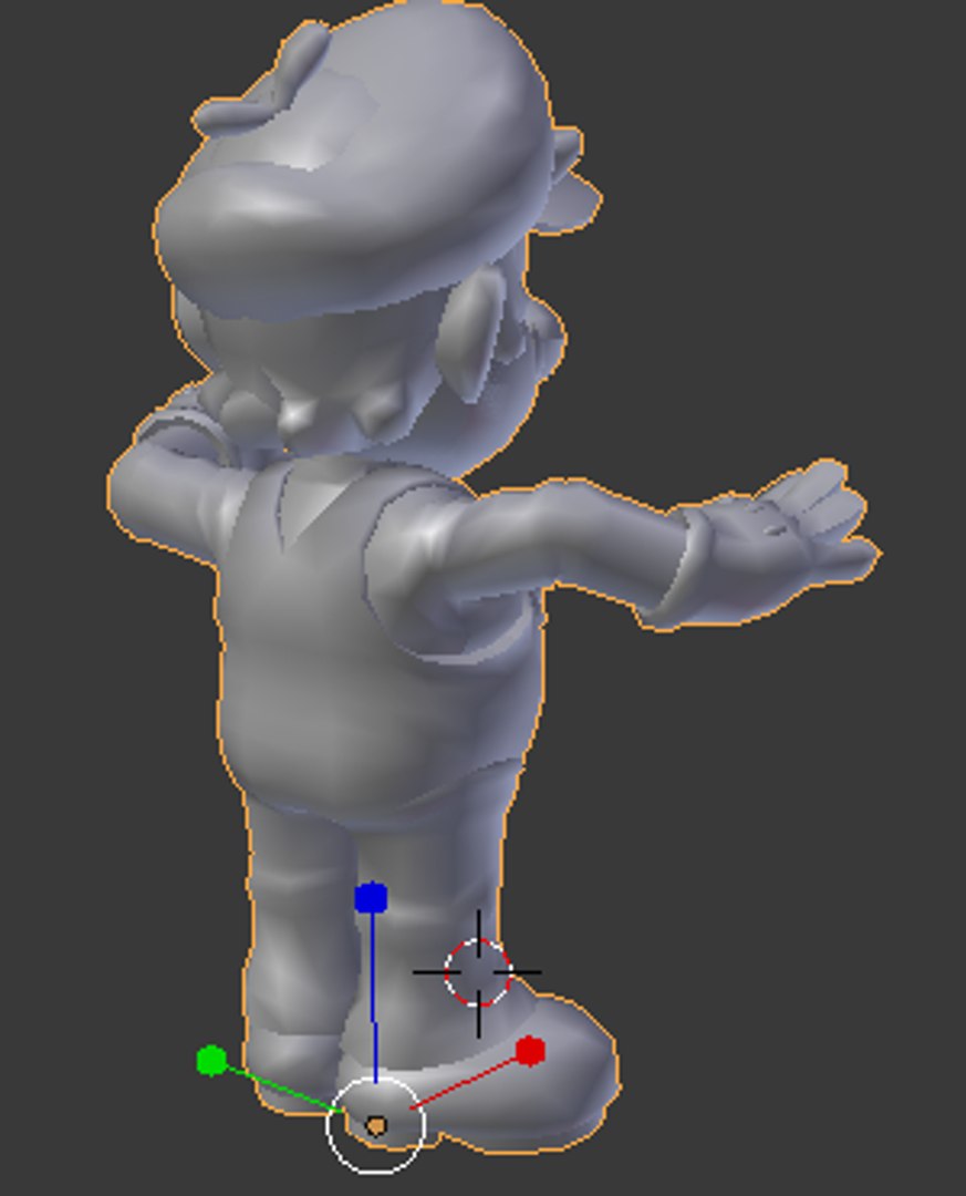 Mario Angry 3d Obj