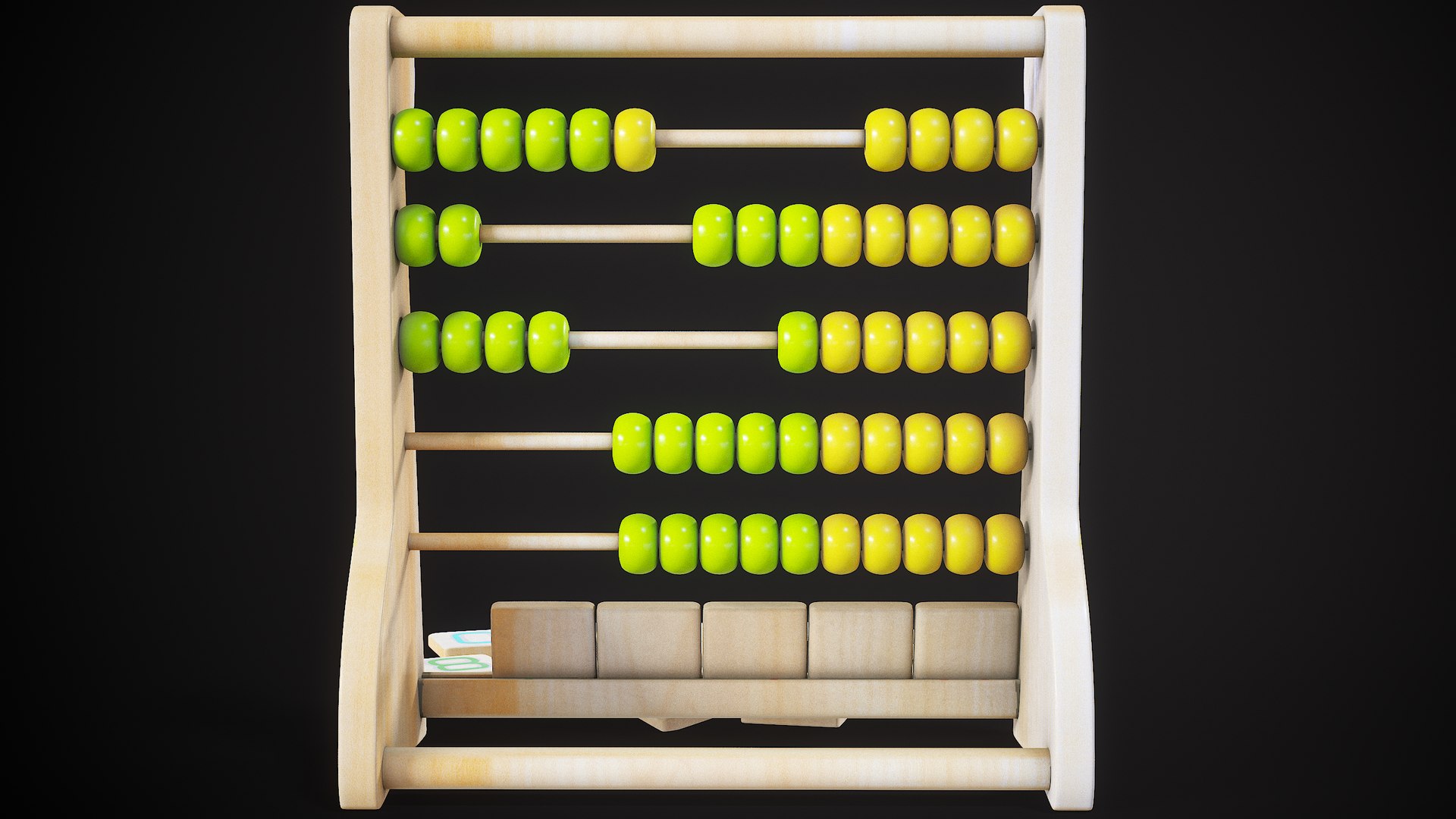 3D Model Wooden Abacus - TurboSquid 1713237