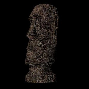 moai statue obj