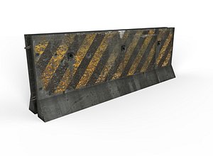 3dsmax jersey barrier