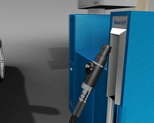hydrogen gas station 3d model