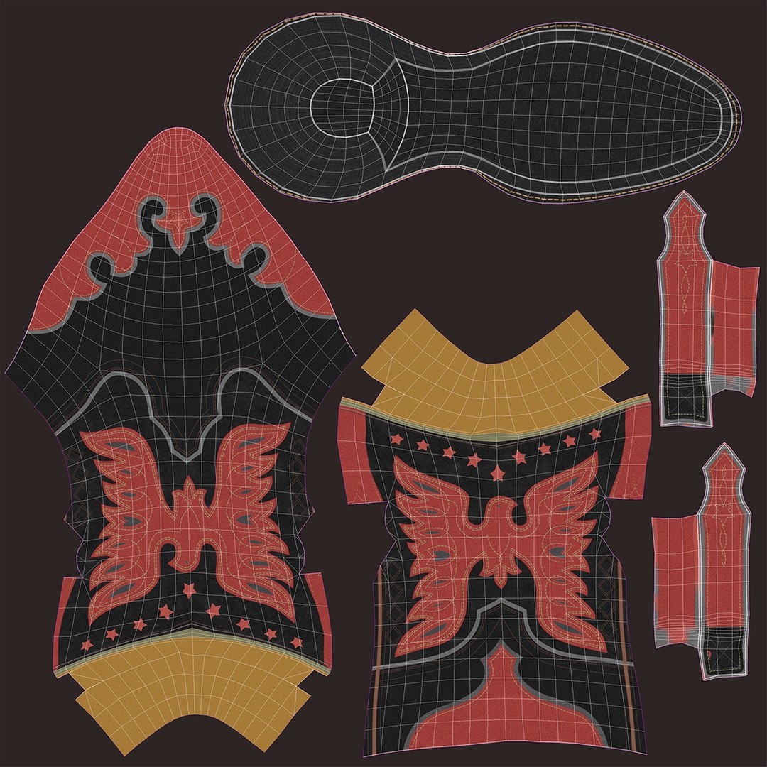 3D model Eagle Star Cowboy Red Boots https://p.turbosquid.com/ts-thumb/2x/hMwA9p/3E/uv_red/png/1766925878/1920x1080/fit_q87/efd500926f9e7872b8c3f6089b16578c43ee3642/uv_red.jpg