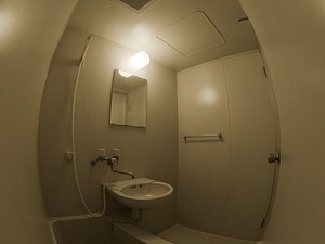 3D Low-Poly Japanese Retro Bathroom Unit model