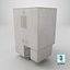 Mueble de baño retro japonés de baja poligonización