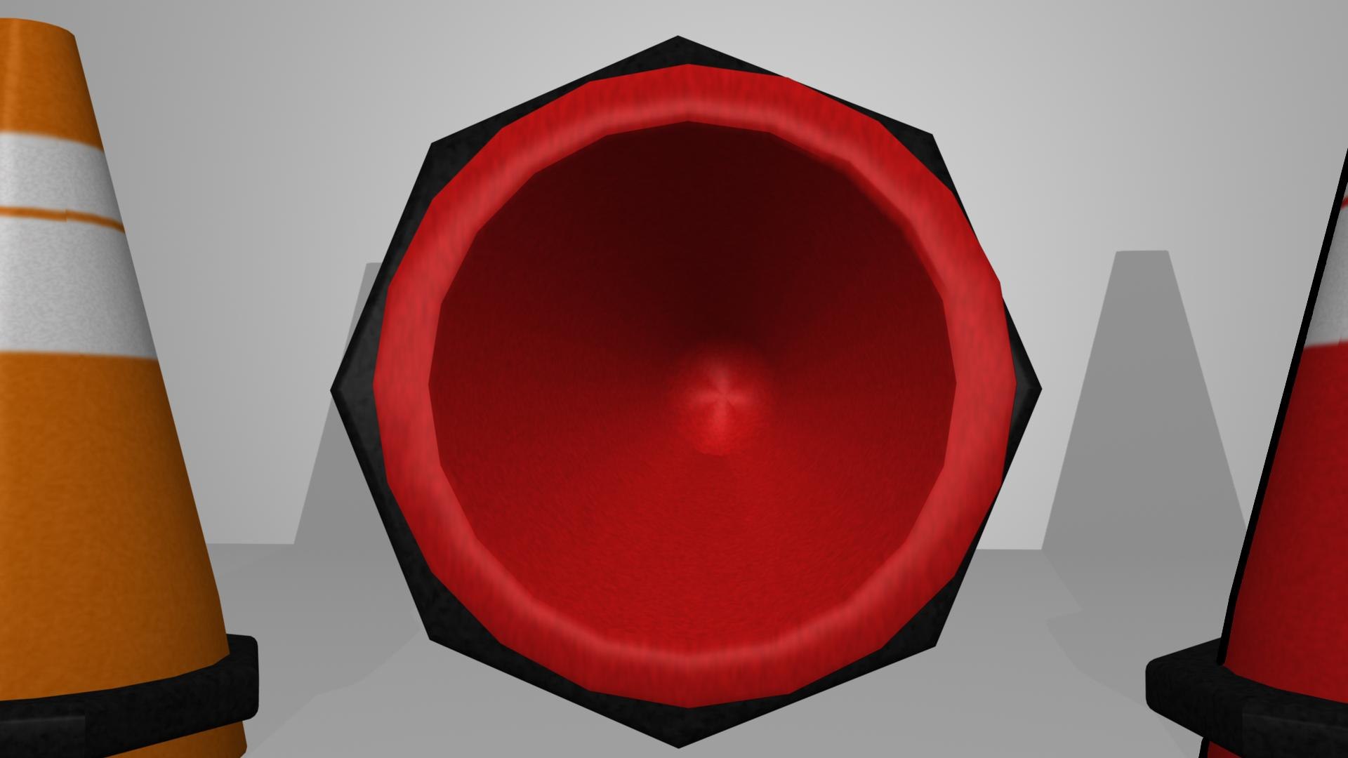 3d model traffic cones