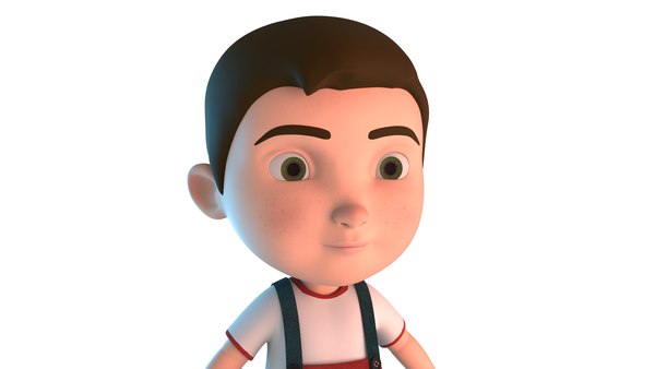 boy cartoon 3D model