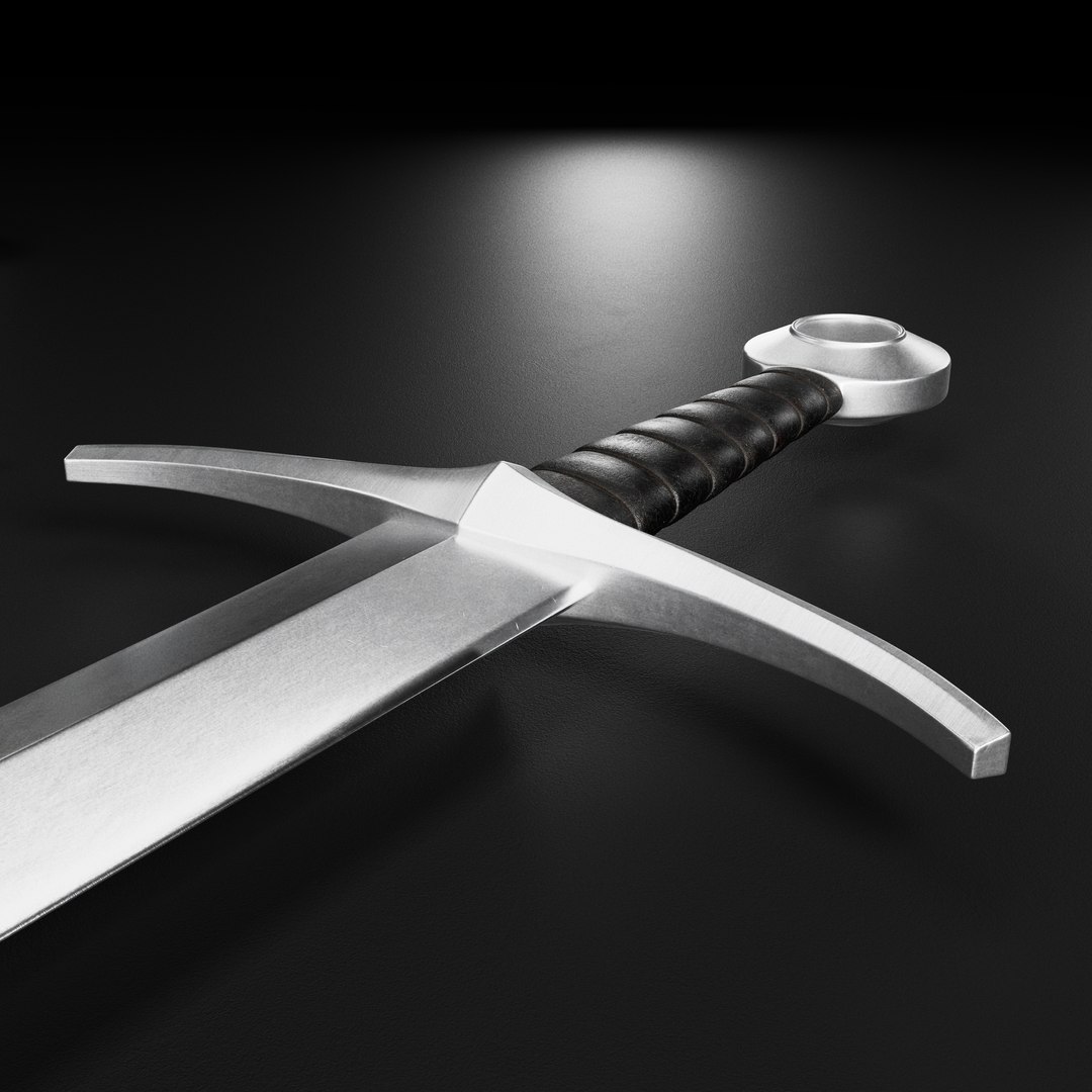 3D Model Medieval Sword 04 Plus Old Texture And Sheath - TurboSquid 2043087