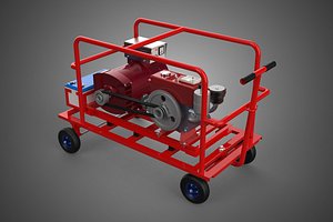 STANDARD DIESEL ENGINE POWER GENERATOR SET MOBILE TROLLEY CART