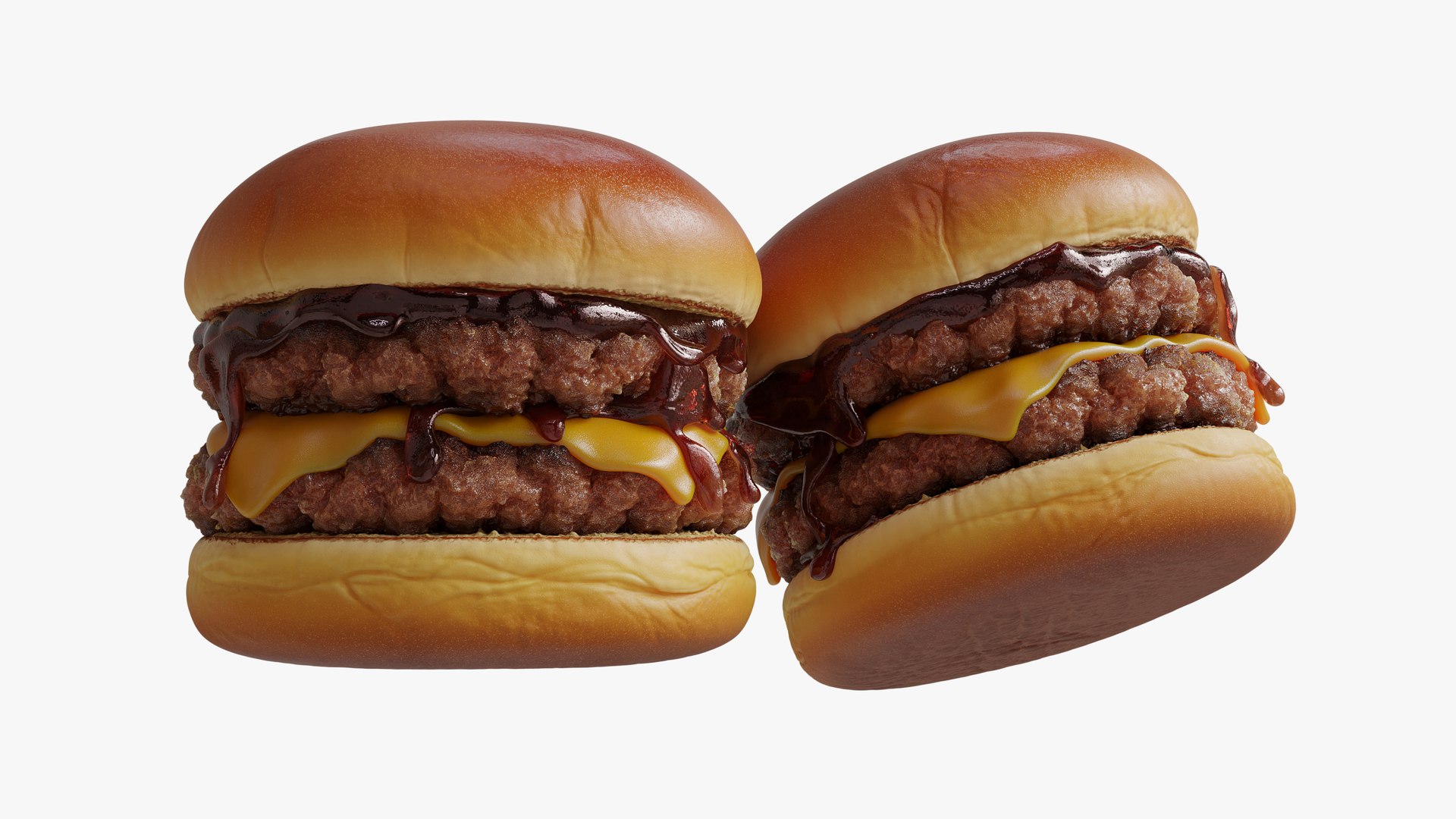 Realistic Double Burger 3D https://p.turbosquid.com/ts-thumb/2y/8EuLPt/Pm/render04/png/1787889513/1920x1080/fit_q87/dcb5958b57a1c4977bdca3e8535923c0f75fa7ad/render04.jpg