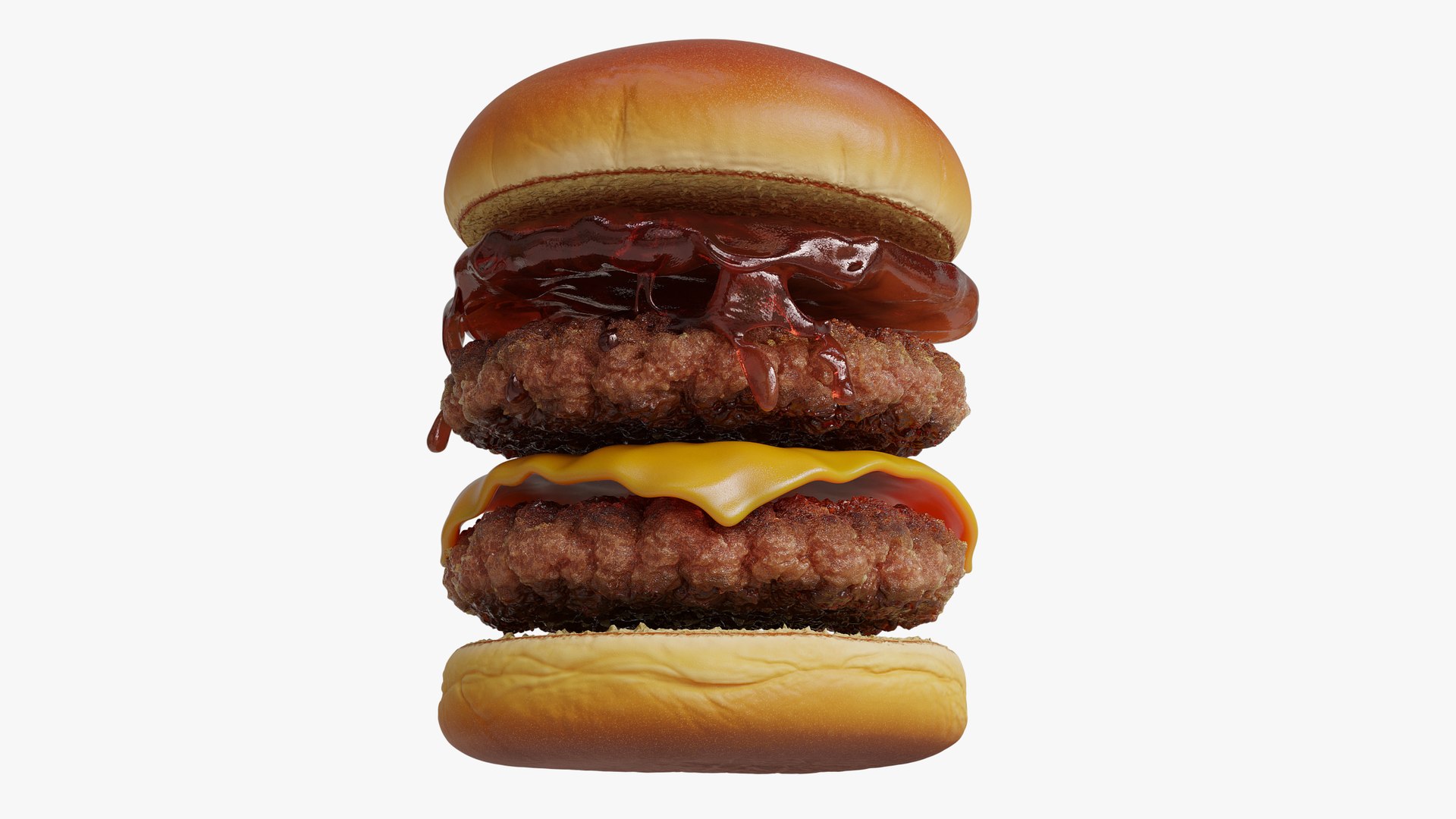 Realistic Double Burger 3D https://p.turbosquid.com/ts-thumb/2y/8EuLPt/Ts/render03/png/1787889513/1920x1080/fit_q87/ddd3a8e15f10468ece48db9fc7cace7c18c8f9fe/render03.jpg