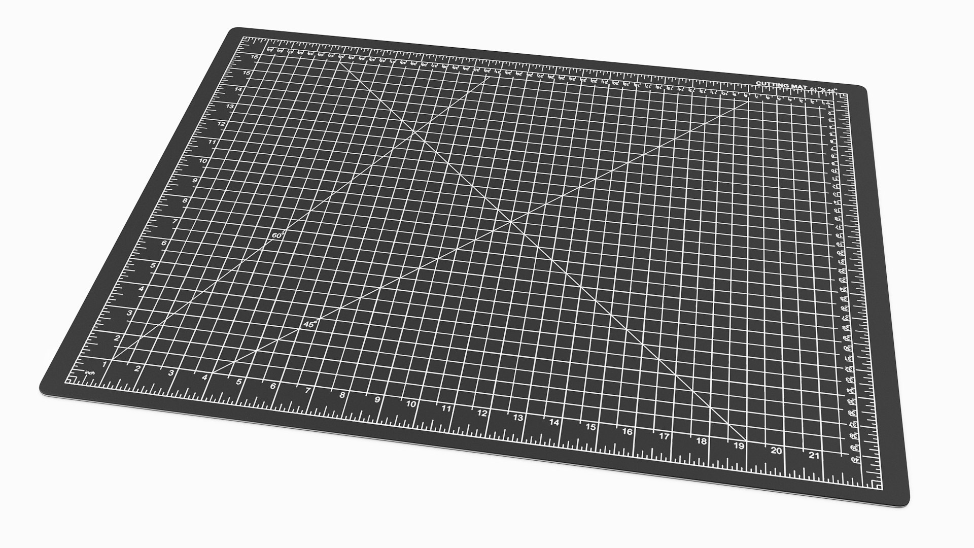 Cutting Mat Self-Healing Black 3D model preview