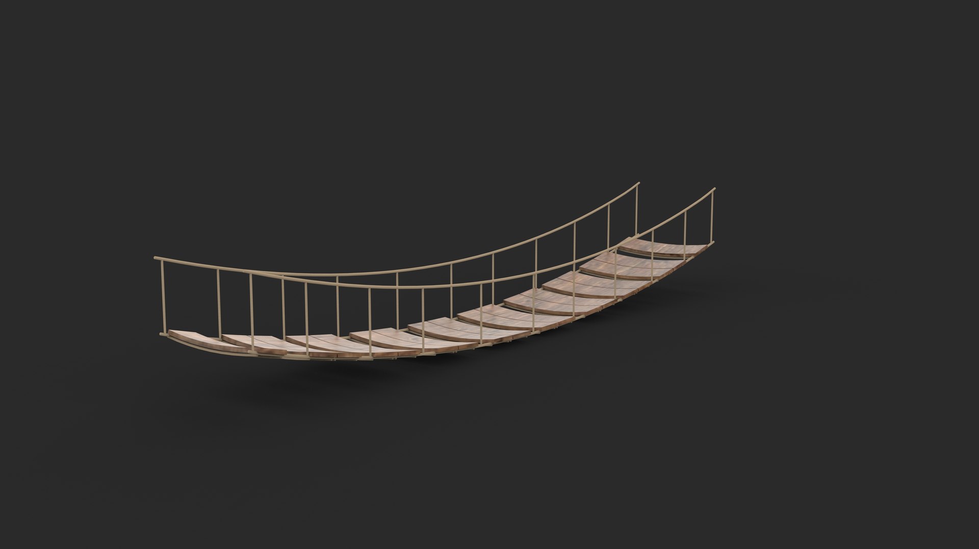 3D Wooden Rope Bridge 3D Model Model - TurboSquid 2514065