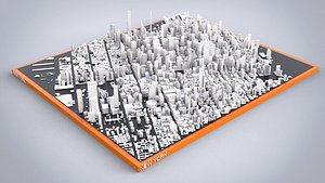 Cityscape New York USA 3D model