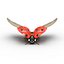 flying ladybug 3d model