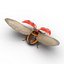 flying ladybug 3d model