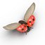 flying ladybug 3d model