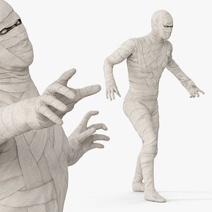 Mummy in Clean Bandage Rigged