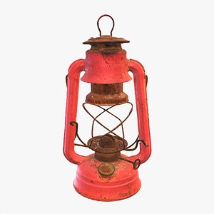 Oil Lamp 5 color variants 3D model