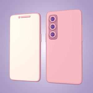3D Cartoon Smartphone model