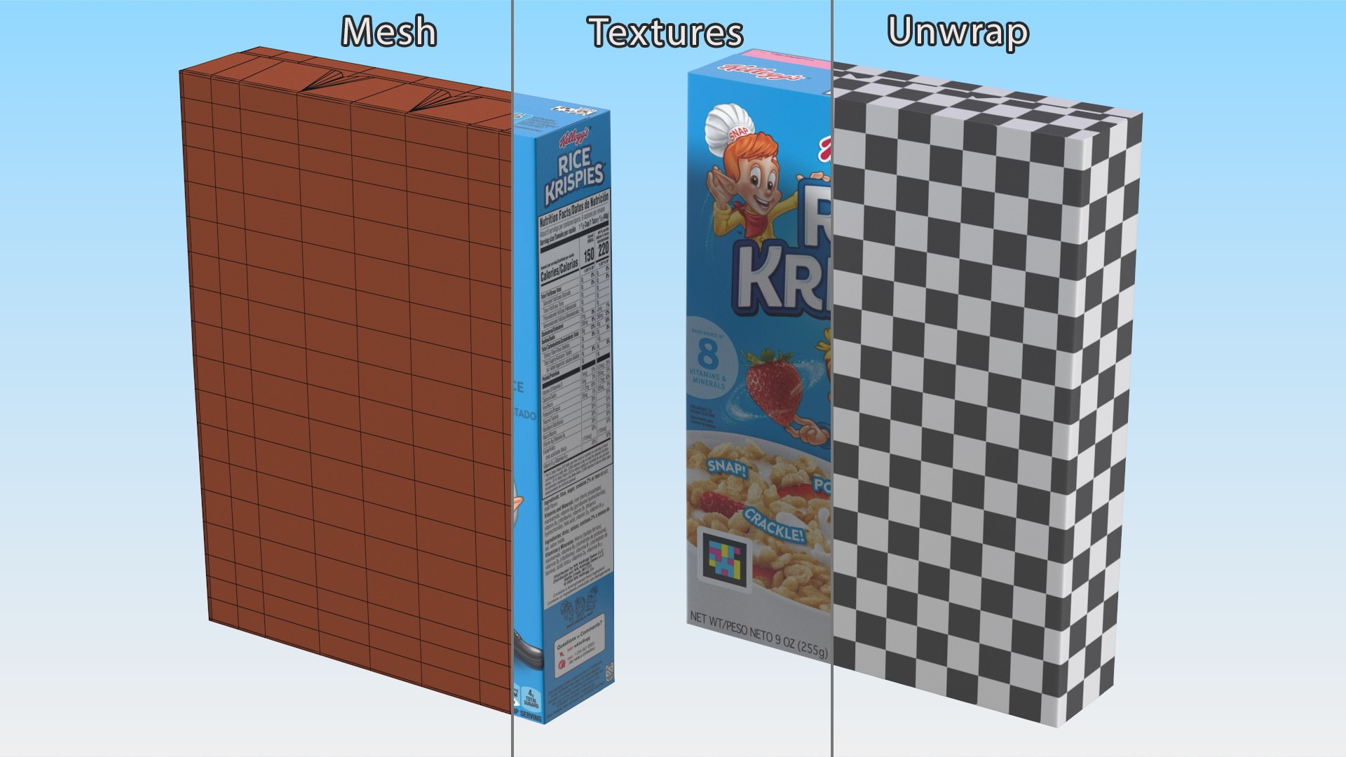 3D Rice Krispies Cereal Box Kelloggs model https://p.turbosquid.com/ts-thumb/2y/JSKnY0/ma/rice_krispies_cereal_box_kelloggs_010/jpg/1737900185/1920x1080/fit_q87/af93edadc99f15a28ab2b0c39955af4a3a20f4be/rice_krispies_cereal_box_kelloggs_010.jpg