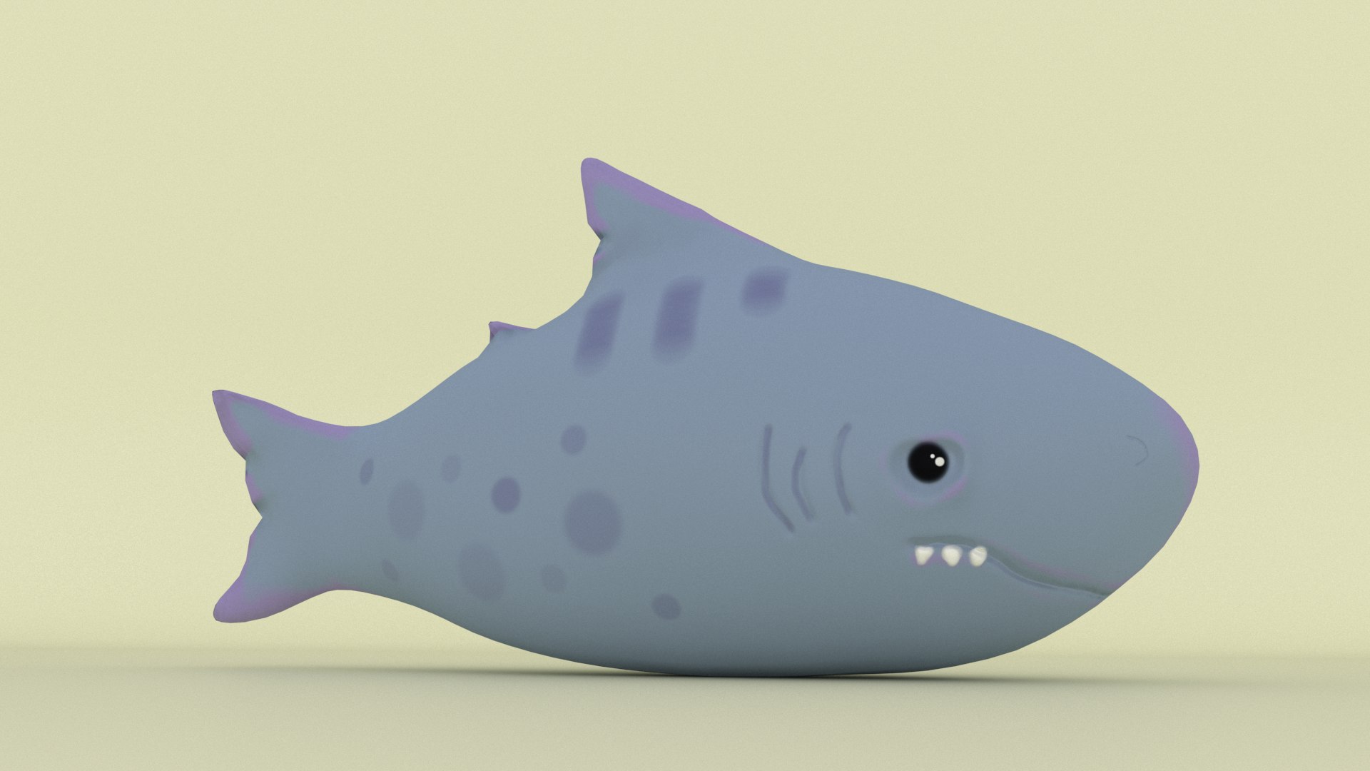 Cartoonish shark model - TurboSquid 2030932