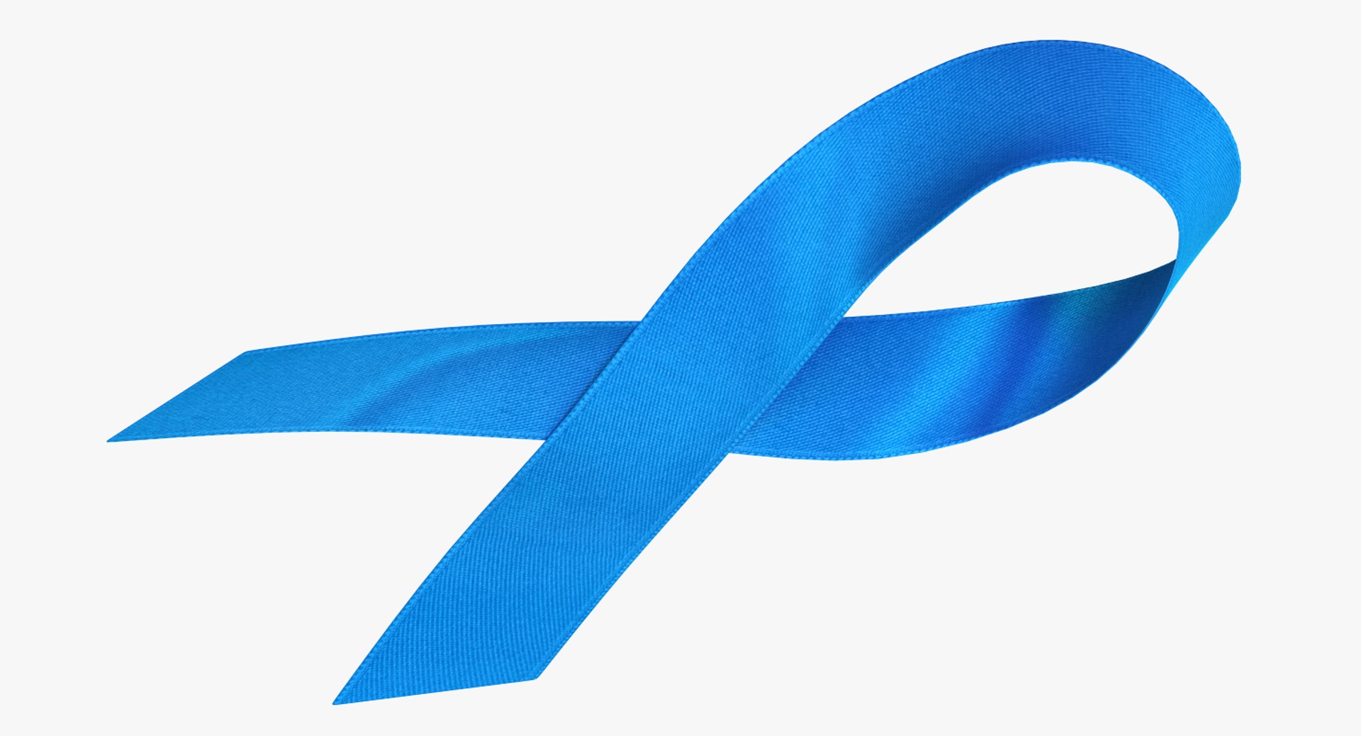 Blue Ribbon Awareness Symbol 3D - TurboSquid 1250229