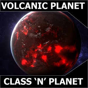 exoplanet planet earth class 3d model