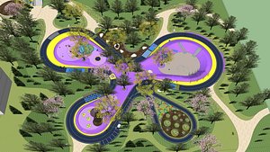 3D 25 OF Relax Space and Playground Draft Model2 model