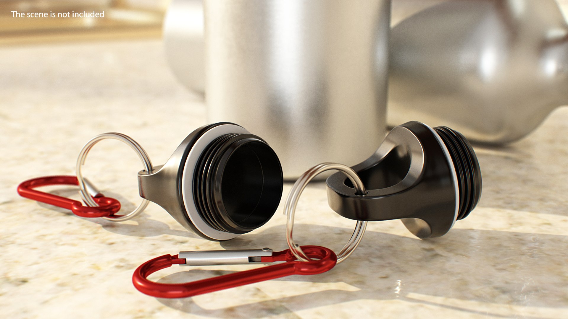 Carabiner Clip 3D model preview