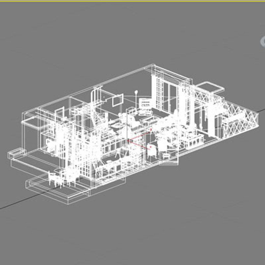 house interior 3d dxf