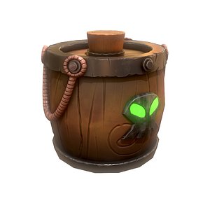 3D Stylized Barrel model