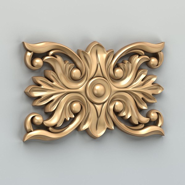 3d square rosette model