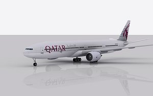 airplane boeing 777-300 er 3ds