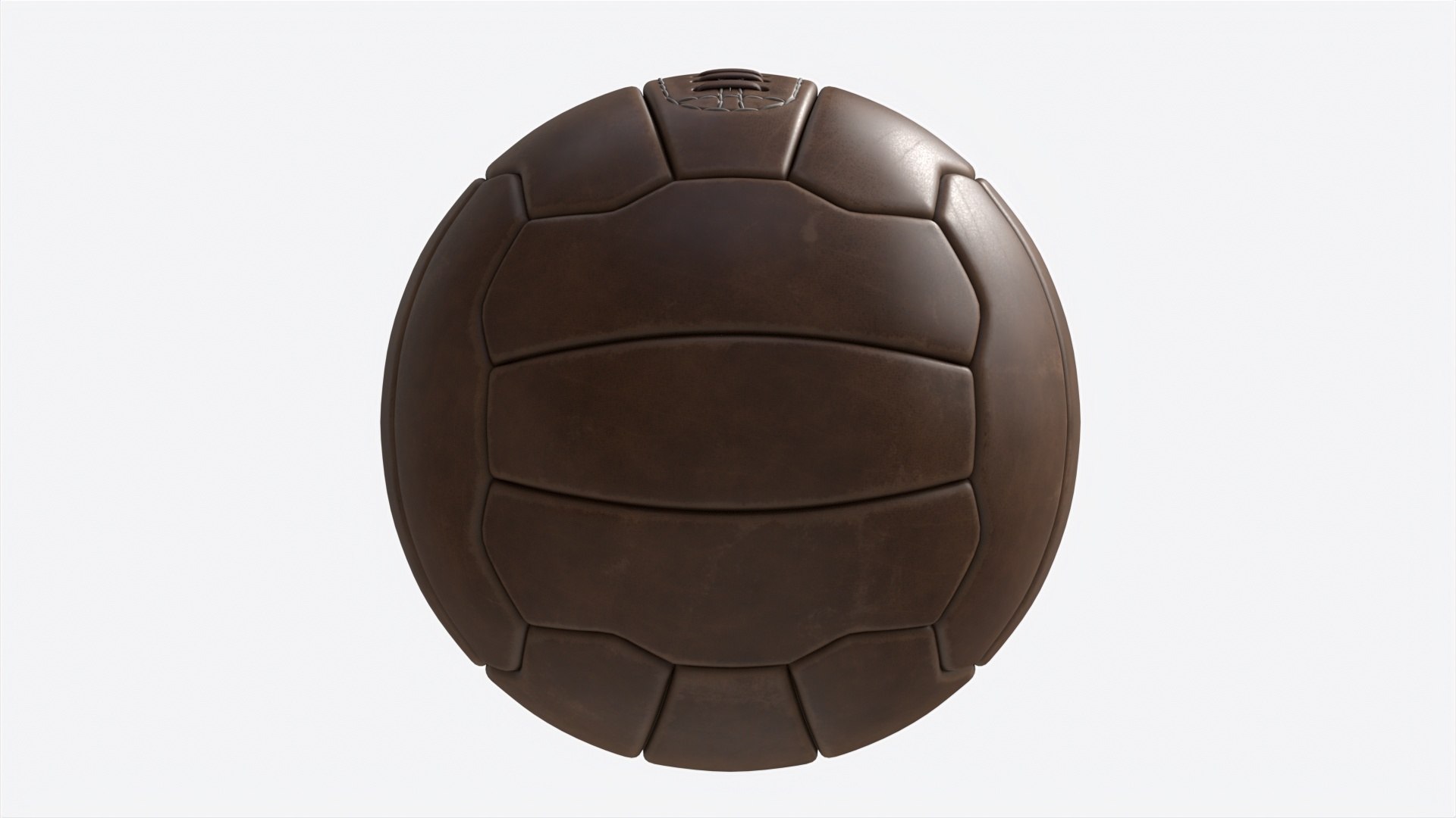 Vintage Leather Soccer Ball 3D Model TurboSquid 2073779