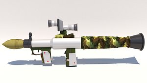 3D grenade launcher mt4 anti-tank model