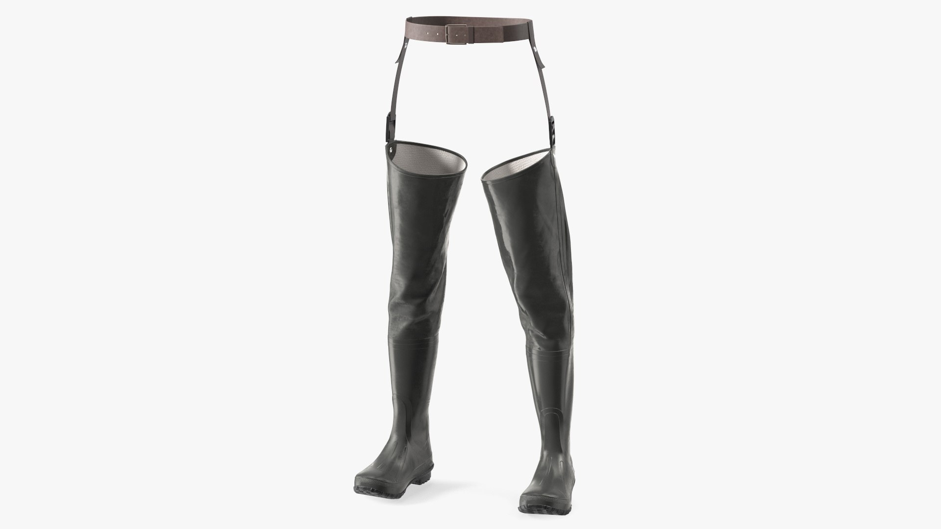 Hip Boot for Hunting and Fishing Gray 3D model preview