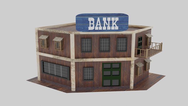 Wild West - Bank 3D model - TurboSquid 1924201