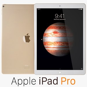 3d apple ipad pro gold