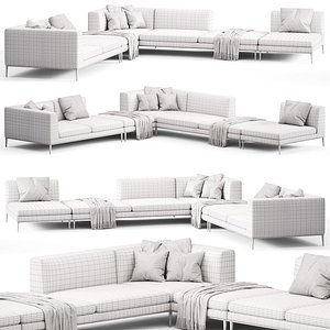 3D BB ITALIA Michel Sofa model