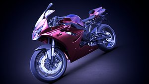 3D triumph daytona motorcycle