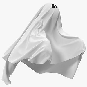 white ghost sheet flying model