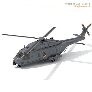 3d nh-90 helicopter nh90 model