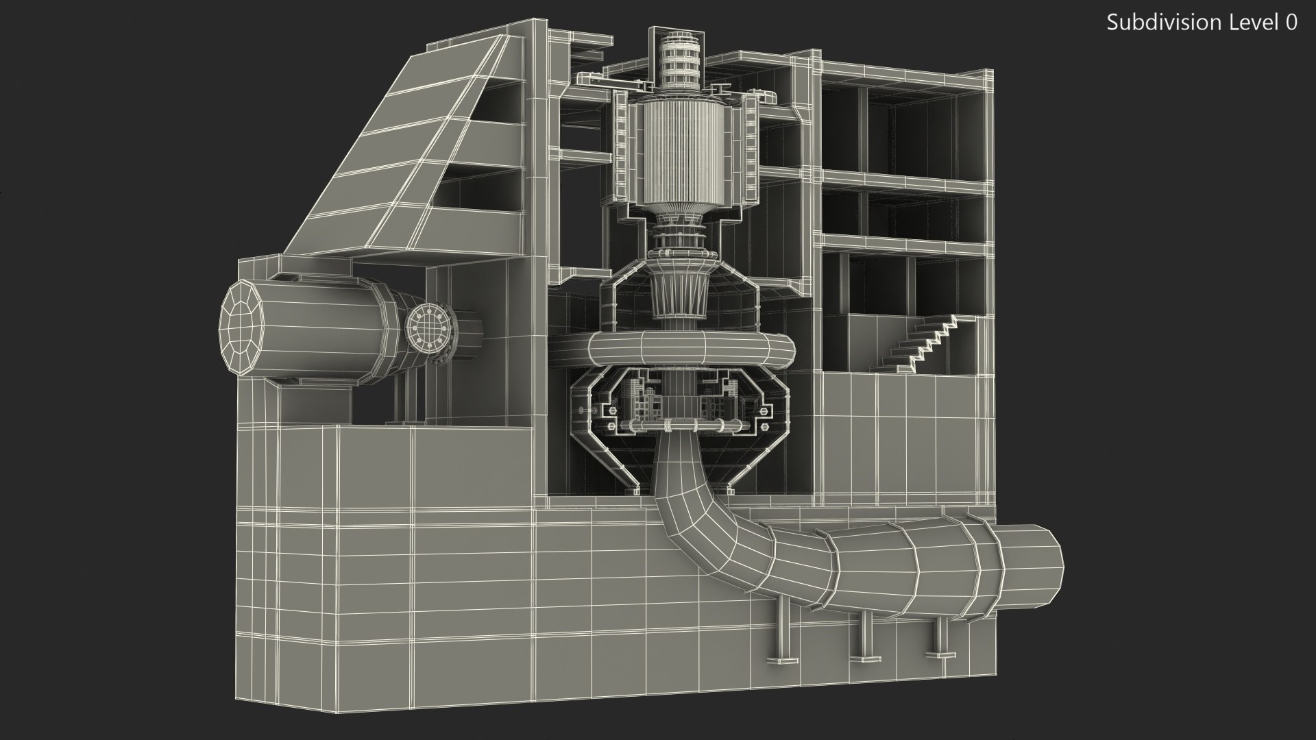 Variable Speed Pumped Storage 3D Model - TurboSquid 1477097