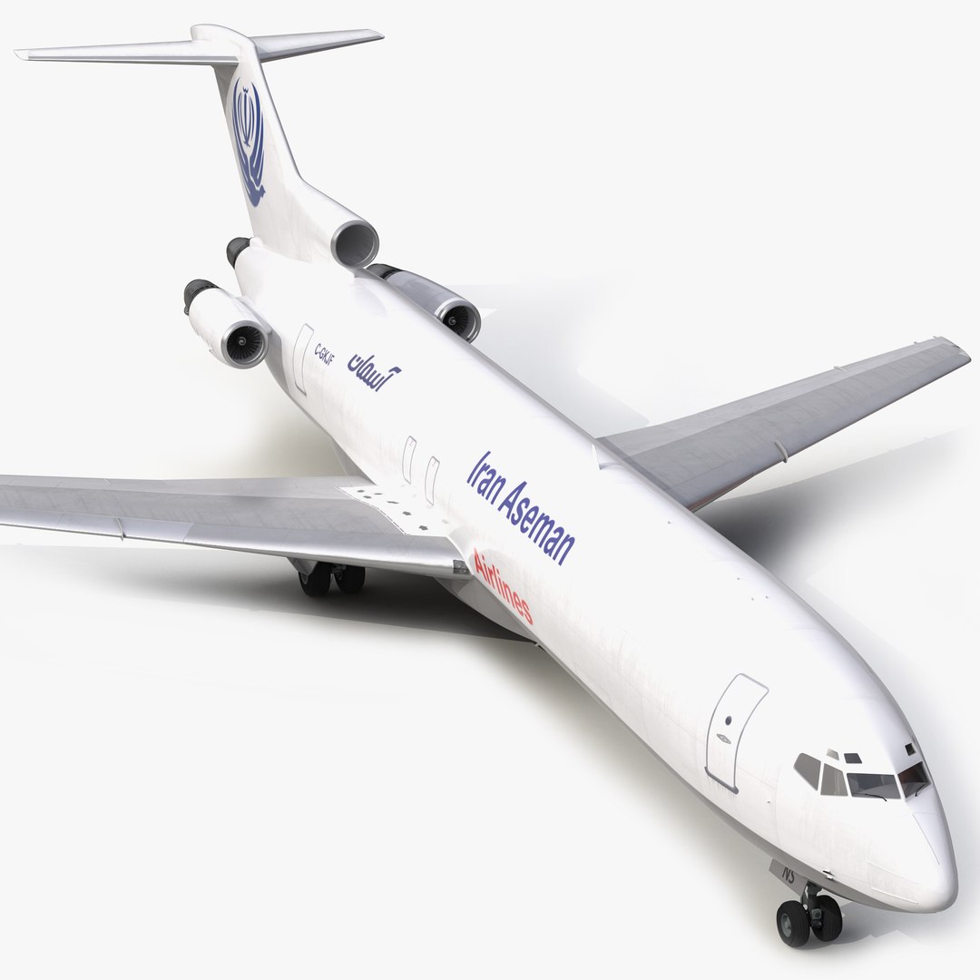 Boeing 727-200F Iran Aseman 3D Model 3D model preview