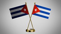 Table  Flag  of Cuba